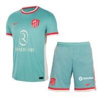 Atletico Madrid Alexander Sorloth #9 Auswärts Trikotsatz Kinder 2024-25 Kurzarm (+ Kurze Hosen)